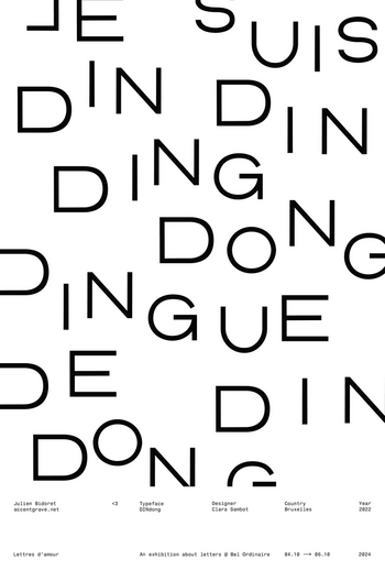 Déclaration d’amour composée en DINDong par Julien Bidoret